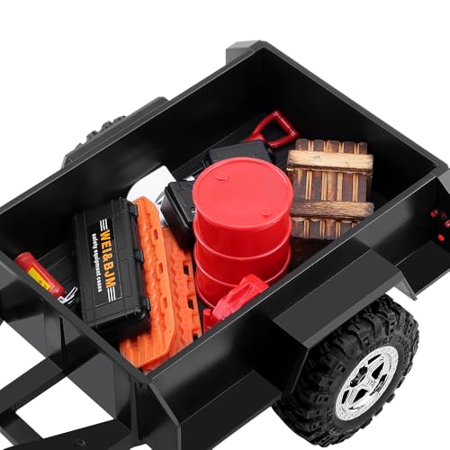 GLOBACT RC Trailer RC Crawler Accessories for 1/18 TRX4M Defender