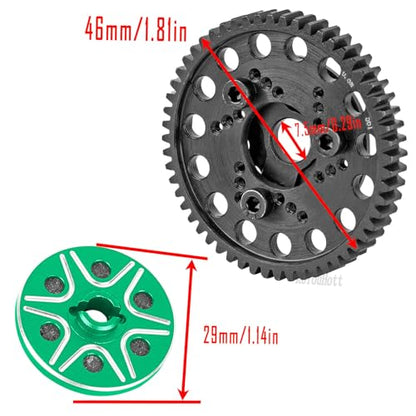 RCMYou RC 56T Slipper Clutch (0.8Mod) Transmission Gears Spur Gear Upgrades Part for 1/10 Rustler 2wd VXL/Slash 2wd VXL/Stampede 2wd VXL/Bandit 2wd VXL,56T Slipper Clutch,Green - color: Green - (56t Slipper Clutch)
