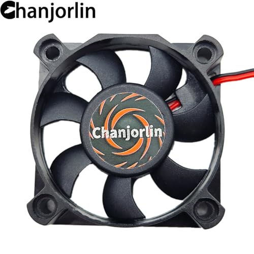 2Pack RC Car Motor Cooling Fan 25mm 30mm 40mm 50mm High Speed Heatsink 28000RPM ESC Fans for 1/8 1/7 1/10 1/12 Scale Truck Off Road Crawler Car Boat 540 550 Brushless Brushed Motors (50mm)