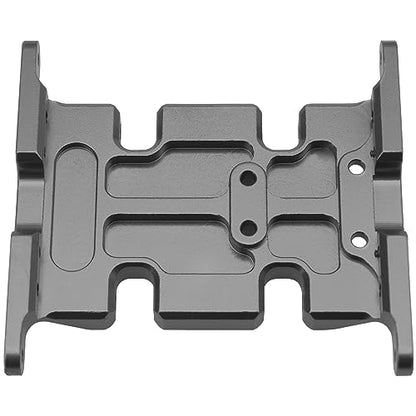 Aluminum Center Transmission Skid Plate Mount Gearbox Mount Base Compatible with Axial SCX10 1/10 RC Rock Crawler Car (Titanium) - color: Titanium