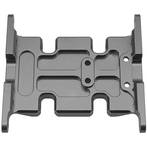 Aluminum Center Transmission Skid Plate Mount Gearbox Mount Base Compatible with Axial SCX10 1/10 RC Rock Crawler Car (Titanium) - color: Titanium