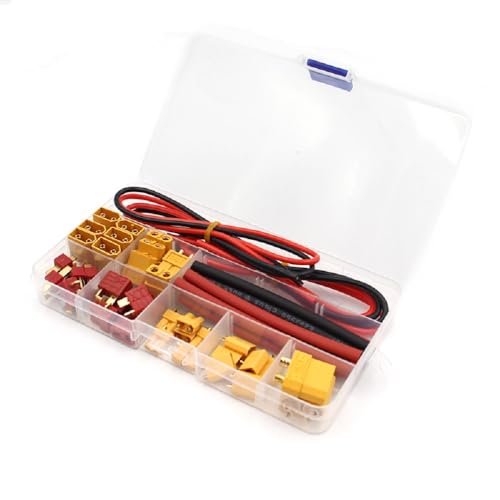 Sparkhobby Connector DIY Box （XT30 / XT60 /XT90 / T-Plug/Silicone Wire ） Male Female Kits for RC FPV Drones Car Lipo Battery Accessory