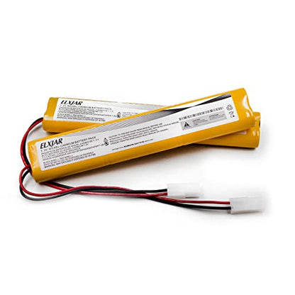 (2-Pack) 7.2V 800mAh Ni-Cd Battery for OSI OSA279, XLT20 Fisher | Fits Power Sonic A6090-2/A60902, NIC0623 and CUSTOM289 emergency lights; includes MINI-9030EC connector.