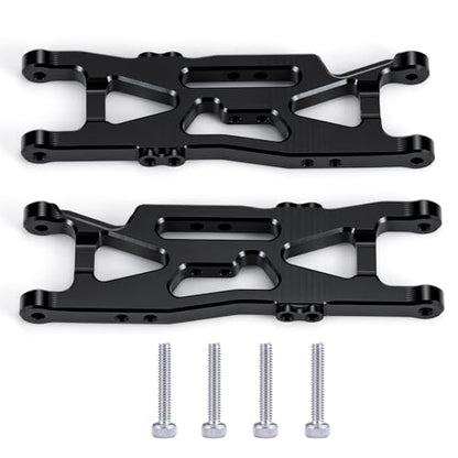 RC Car Aluminum Rear Lower Suspension Arms Multiple Hole Design Swing Arms Rear Lower A-Arms Set Compatible with Losi 1/18 Mini-T 2.0 2WD Stadium RC Truck Upgrades | Premium durable aluminum Performance Upgrade Simple Installation High precision CNC machi