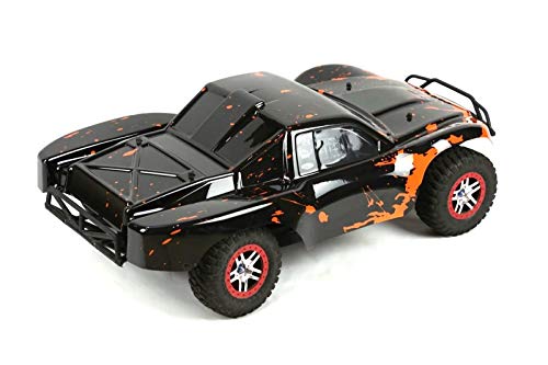 SummitLink Compatible Custom Body Muddy Orange Over Black Replacement for 1/10 Scale RC Car or Truck (Truck not Included) SS-BR-02