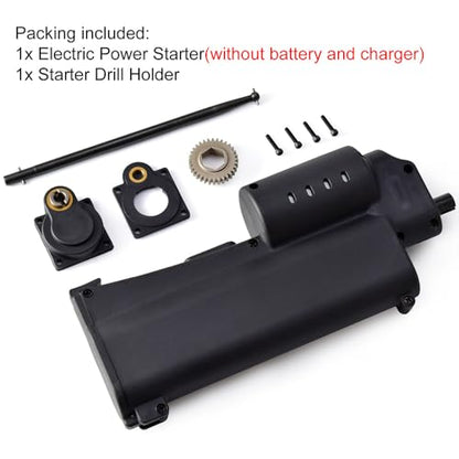 RC Electric Power Starter 70111A 11003 Handheld Start Drill Holder Plate Igniter Nitro Engine Tools Kit for 1/10 1/8 Buggy Truck Car HSP Accessories Vertex 16 18 21 Cxp Roto Without Battery