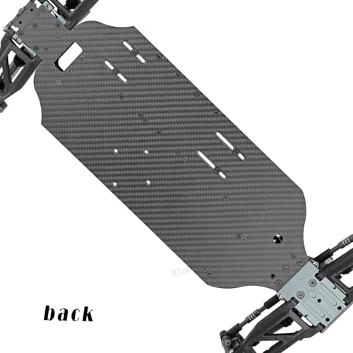 RC Upgrades Part Chassis Protect Armor Skid Plate Guard for 1/10 F0rd F15O Rapt0r R(101076-4),Carbon Fibre hassis Protect Armor Hops Up,Titanium - color: Titanium-(upgrades）
