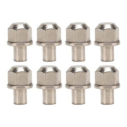 8Pcs RC Hex Wheel Hub Nut Universal 12mm Drive Adaptor Extension Column Stainless Steel for Axial SCX10 D90 Redcat GEN8 Silver 14mm