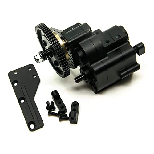 AX2 2 Aluminum Speed Transmission Case Gearbox for AXIAL Wraith 90018 90053 90048 1/10 RC Crawlers Black