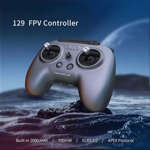 APEX RC Radio Transmitter ，FPV Controller with VR70 and ELRS 2.4G V3-V3.3,Supports FPV Simulators,No dongle Required,Suitable for Beginners,Built-in HF Head with 500mW,2000 mAh,G-129