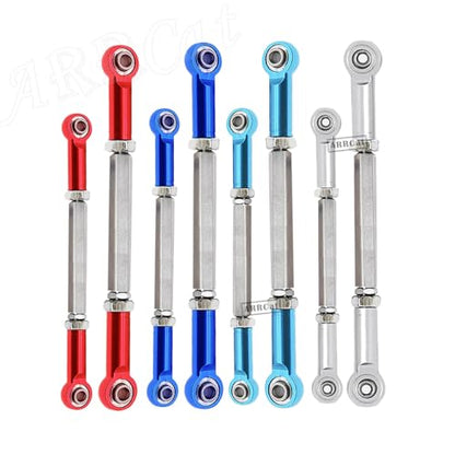 Turnbuckles Camber Links Upgrades Parts for Ecx 1/10 2WD Ruckus Axe Brutus Circuit AMP MT AMP DB AMP Crush K&N Torment,6PCS Aluminum Adjustable Turnbuckles,Replace ECX1046,Blue - color: Blue - Link Set