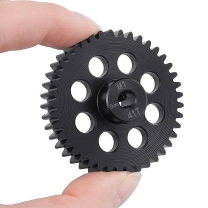 Steel M1 Pinion Gear 41T 5mm Shaft Motor Gears for 1/8 1/10 RC Brush | Brushless Motor Electric Car/Truck Part - size: 41T