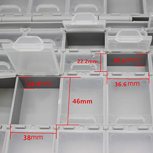 AideTek BOXALL48 48 Lids Empty Enclosure SMD SMT Organizer Size 6 inch 9 Inch Surface Mount - style: BOXALL48
