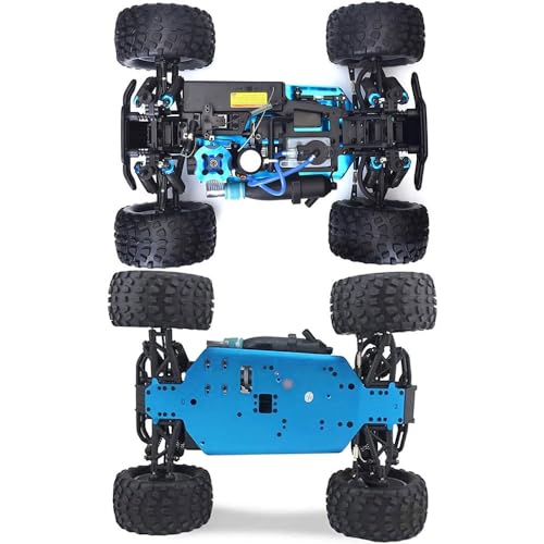 1/10 Nitro RC Truck 80KM/H Fast Nitro Gas Power Car 4WD Hhigh Speed Off Road Climbing Truck Buggy for Adult 18CXP Gas-Engine Remote Control Truck RTR Hobby Racing Vehicle Short Course Crawler