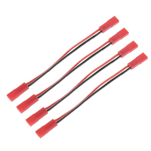MECCANIXITY Battery Balance Plug Connector Cable Female to Female Extension Cable Leads Extension Cable for RC Car Airplanes Remote Control 4Pcs