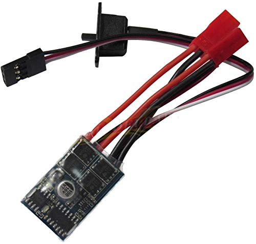 RC 10A Car Boat Brushed Speed Controller for 1/16 1/18 1/24Car Boat Tank Without ESC Brake Work,Fit 130/180/260/280/380 Brushed Motor(Pack of 2) - size: 2Pcs
