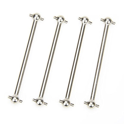 Dogbone Universal Drive Joint Cup Shaft 61mm Steel Silver for RC Hobby Model Car HPI HSP,COJOYS,4PCS (Silver)