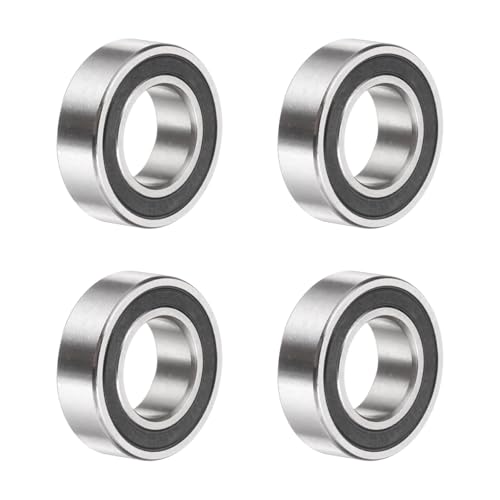 uxcell 4Pcs SMR137-2RS Deep Groove Ball Bearings, 7x13x4mm 440C Stainless Steel Double Shielded Bearings, ABEC 5 - size: 7x13x4mm