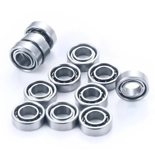 Double Rubber Seal for WPL C14 C24 C34 C44 for MN D90 for MN-90 MN99S rc Car Sealed Bearings Upgrade Parts 12PCS Ball Bearing Set