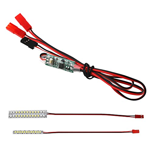 RC LED Light 70mm 58mm Highlight Waterproof Front Rear Bumper Led Strip Compatible with Traxxas MAXX 1/10 RC Crawler Car Upgrade Part