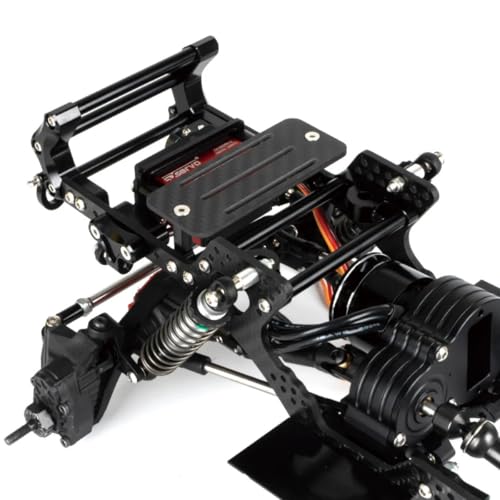 Carbon Fiber Battery Tray ESC Receiver Mount for 1/10 SCX10 RC Crawler Cheater Rigs LCG Chassis Lower Center of Gravity Rails