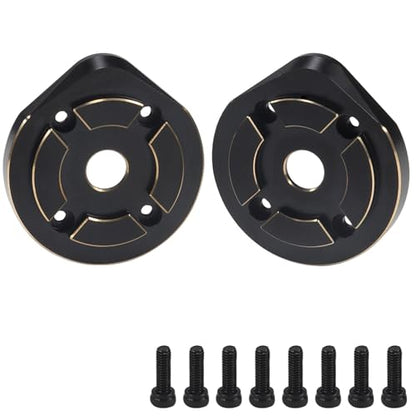 96g Brass Front Axle CVD Weight Cover Upgrade for 1/10 SCX10 III | upgrade parts for SCX10 III Capra, fits AR45P UTB10 Vanquish F9 CP44 1.9, increases chassis traction for crawling - size: Portal Cover C