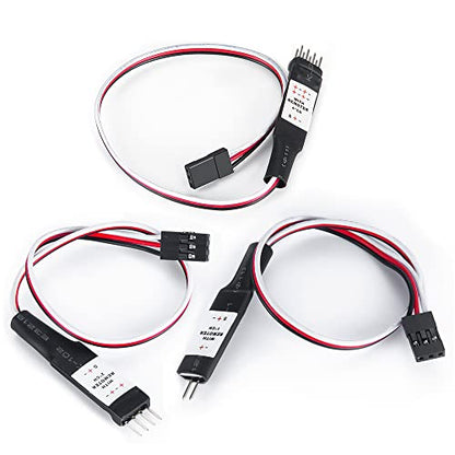 1/24 RC Car Light Control Receiver CH4 Electronic Switch System On/Off for 1:24th Axial SCX24 RC Crawler Car Upgrade Parts (Four Channel) - size: Four Channel
