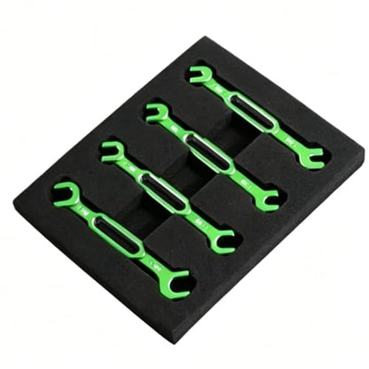 for Rc Car 4Pcs Wrench 3/3.2/3.5/3.7/4/5/5.5/6Mm Turnbuckle Nut Ball End Joint Remover Universal Tool Upgrade Parts RC Car Repair Kit - color: Blue