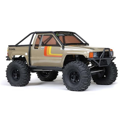 Axial SCX10 III 1987 Toyota SR5 4X4 RC Truck 1/10, Tan | RTR Brushed Rock Crawler, AXI-2062T1, Lipo Battery and Charger Not Included - color: Tan