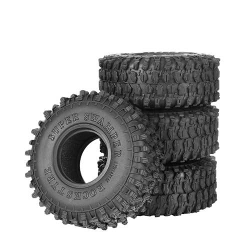 1.55 inch Tires Rubber Tyres for 1:10 RC Crawler Car D90 TF2 Tamiya CC01 LC70 MST JIMNY 90069 (95mm, C) - color: 95mm, C