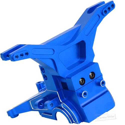 RC Transmission Case Upgrades Part for 1/10 Kraton 4x4 4S V2 BLX,Outcast 4x4 4S V2 BLX,Alloy Aluminium Front Rear Transmission Case Gearbox Case,Navy Blue - color: Navyblue-front&rear