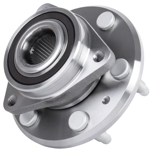 513277 Front/Rear Wheel Bearing Hub Assembly Compatible with 08-17 Enclave | 6 Lugs Front & Rear Wheel Hub Bearing Assembly with ABS Compatible with 2008-2017 Buick Enclave, 2007-2010 Saturn Outlook - size: 513277/2PCS