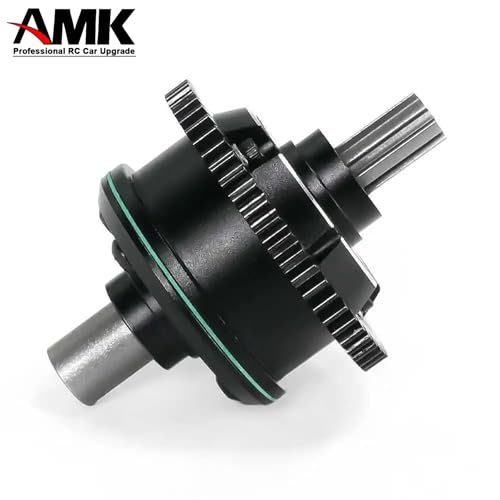 AMK 57T Metal Center Diff Set, Replaces ARRMA ARA311165 Steel Center Differential, Compatible with Arrma 1/10 Kraton Outcast 4S V2 BLX, 1/8 Mojave 4S BLX – Upgrade Parts & Accessories (Blue) - color: Blue