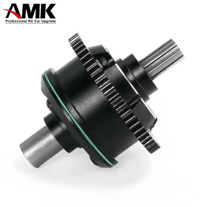 AMK 57T Metal Center Diff Set, Replaces ARRMA ARA311165 Steel Center Differential, Compatible with Arrma 1/10 Kraton Outcast 4S V2 BLX, 1/8 Mojave 4S BLX – Upgrade Parts & Accessories (Blue) - color: Blue