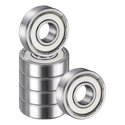 uxcell 6 Pack 6000 ZZ Deep Groove Ball Bearings, 10x26x8mm Chrome Steel Double Shield Bearing for Electric Motor, Home Appliances, Garden Machinery, (ABEC5) - size: 6000 ZZ
