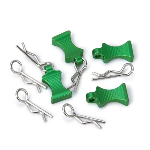 RC Car Replacement For RC Model Vehicle 1/5 1/6 1/8 1/10 1/12 1/18 1/24 4PCS R Body Clips With Pull Tabs Remote Control Car Parts(Black 2) - color: Black 2