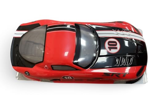 PVC Body Shell for 1/10 On Road Racing Drift Car, Dodge SRT Style, No Cut, 1:10 Scale