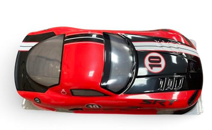 PVC Body Shell for 1/10 On Road Racing Drift Car, Dodge SRT Style, No Cut, 1:10 Scale