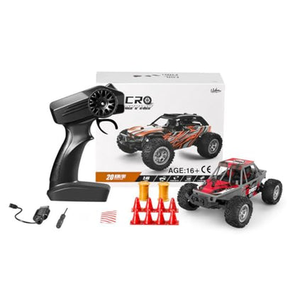 RC Off-Road Vehicle Model, 1/32 Scale 4WD Mini Electric 2.4G Remote Control High Speed Drift Off-Road, Mini Racing Drift Car for Adults - color: Red/S803