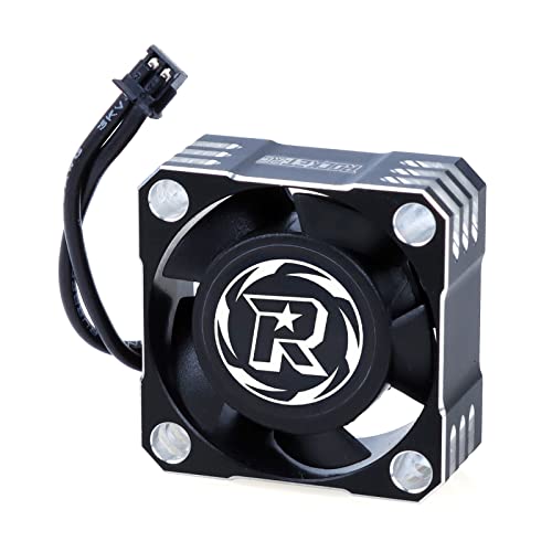 25mm RC Cooling Fan 32000RPM RC Car Fan 8.4V ESC Fan Heat Dissipation for 1/10, 1/8, 1/12 Scale RC Car ESC (Black Silver) - color: Black Silver