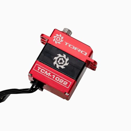 Helidirect TORQ TCM-1022 Full CNC Case Metal Gear Coreless Servo for Small-Scale RC Crawlers - RC Crawler Upgrade RC Servo (TCM-1022)
