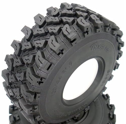 1.9 Crawler Tires 120mm/4.72in RC Rubber Tyre Set Wheel Tires for 1:10 RC Crawler Axial SCX10 90046 SCX10 III AXI03007 Tamiya CC01 D90 D110 (4Pcs) (B1901)