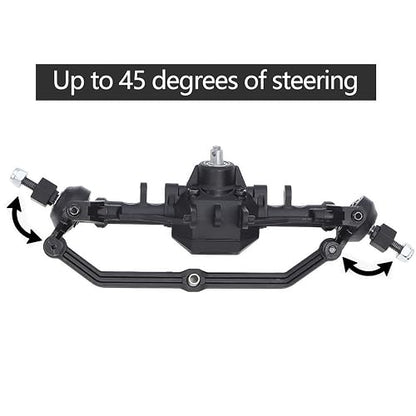 TRX4M Axles Complete Set- TRX4M Front & Rear Straight Axle Assembly Direct Fit for TRX-4M 1/18 RC Crawler (Fits Bronco/F150) - OEM Replacement & Upgrade Parts (Differential Cover-1) - style: Differential cover-1