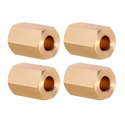 INJORA Brass Wheel Hex Hub 10 mm (+6 mm) Extender Adapter for TRX4M 1/18