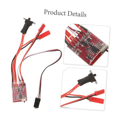 OUNONA 30a Rc Car Esc Brushed Motor Esc Reverse Brush Brake Dual Way Speed Controller for Rc Vehicles