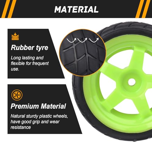 RC On-Road Tires and Wheels with 12mm Hex for 1/10 Traxxas 4Tec 2.0 3.0 HPI Racing RS4 HSP 94123 MST Tamiya Kyosho 1/14 WLtoys 144001 Drifting Touring Car, 4pcs