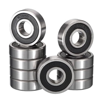 603-2RS Deep Groove Ball Bearings, ID 3mm x OD 9mm x Width 5mm Miniature Bearings, Double Rubber Sealed Ball Bearing Pre-Lubricated Chrome Steel Z2 Lever 10pcs - size: 603-2RS 3x9x5mm