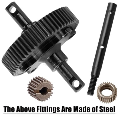RC 48P&83T Upgrades Parts Spur Gear&Slipper Clutch&Transmission Gear&Slipper Rebuild Kit for 1/10 Slash/Rustler/Stampede/Bandit 2WD(VXL),Pressure Plate Hops up,Red - color: Red(48P&83T)