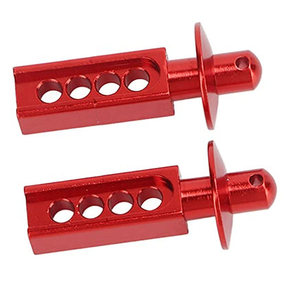 plplaaoo Aluminum RC Car Body Post 2Pcs Shell Holder Mounts for Mini E Revo Slash 1:16 Scale RC Upgrade Parts Accessories Blue (Red) - color: Red
