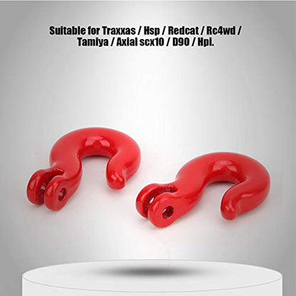 Acouto Equipment Three Piece Set Rc Steel Rope Pulley Lock Sleeve for Rc Model Car Climbing Vehicle Rc Crawler Accessories 1 10 Scale Snatch Block Winch Tow Strap Hook Trailer Stra